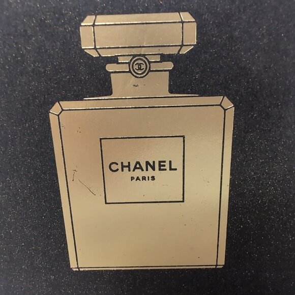 Chanel LED Stars Christmas Display Stand Black Gold Perfume Deer Box Riser Light - Picture 8 of 16